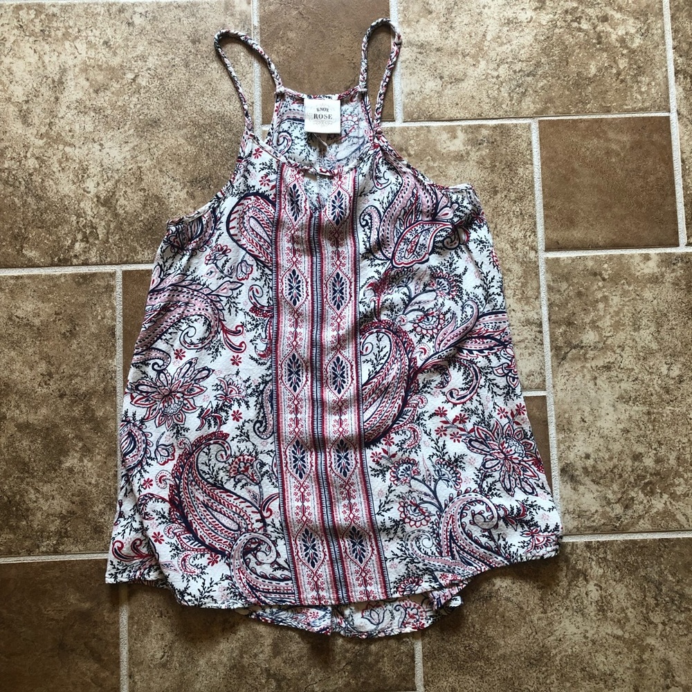 Knox Rose Keyhole Halter Top